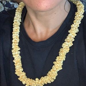Hawai’ian shell lei. Beautiful, and precious.